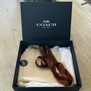 Empty Black Coach Box